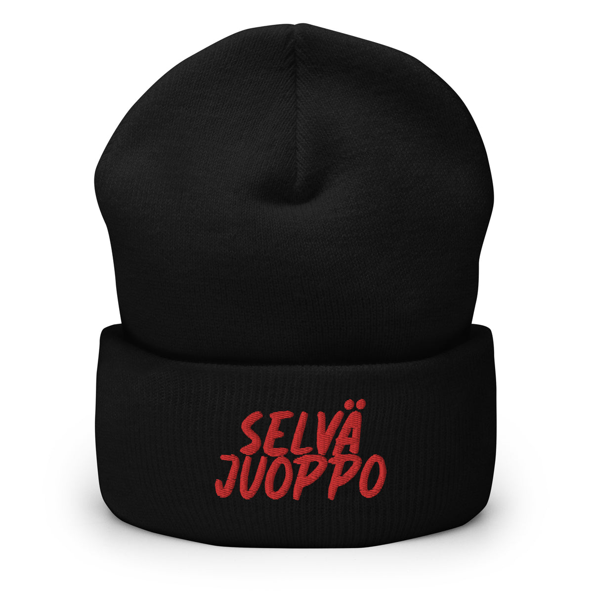 Meemirottan ruskea pipo, jossa punaisella kirjailtu teksti "SELVÄ JUOPPO", täydellinen lahjaidea meemivaatteita arvostaville ja huumorintajuisille.