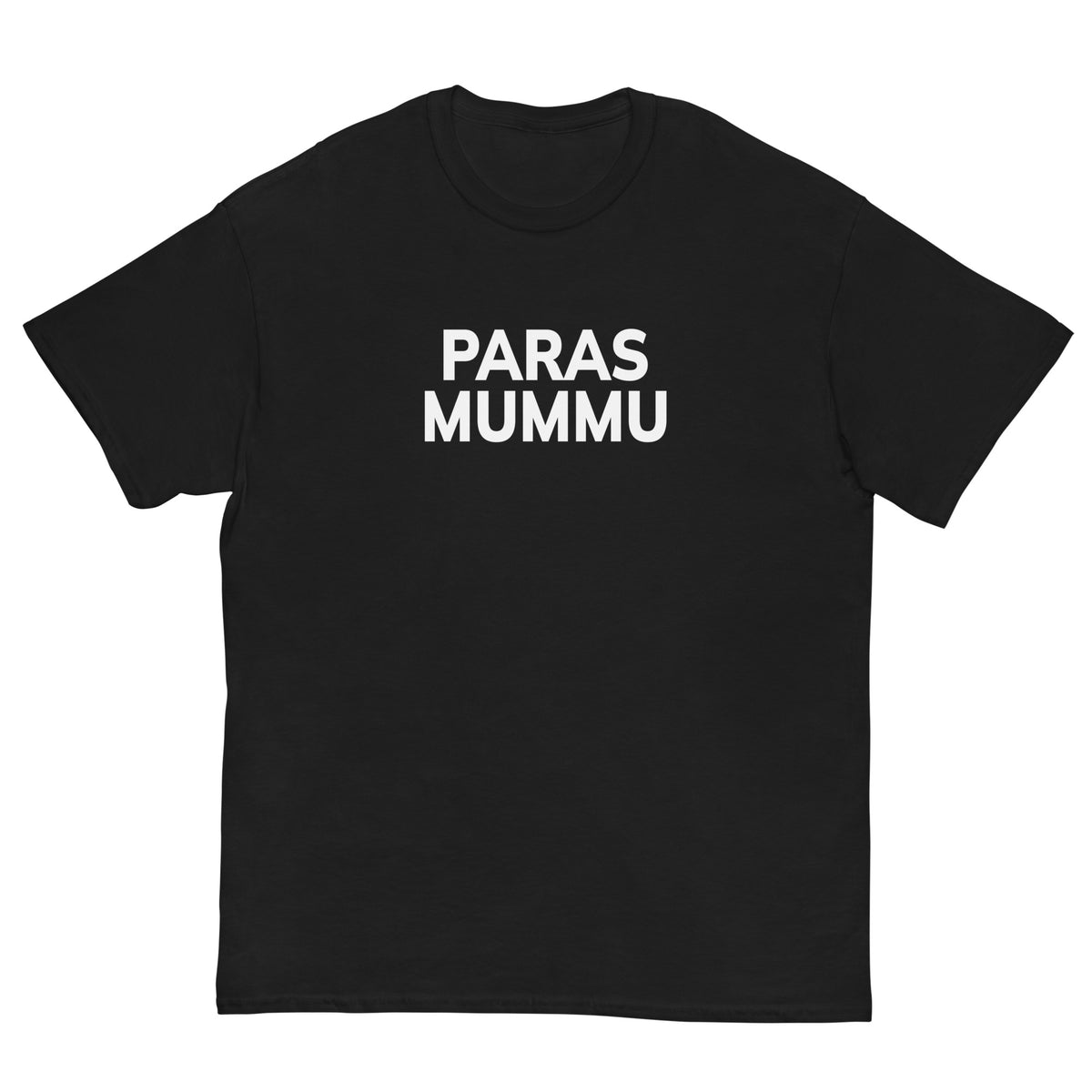 Meemirotta musta T-paita, jossa teksti Paras Mummu, täydellinen mummulle lahjaksi