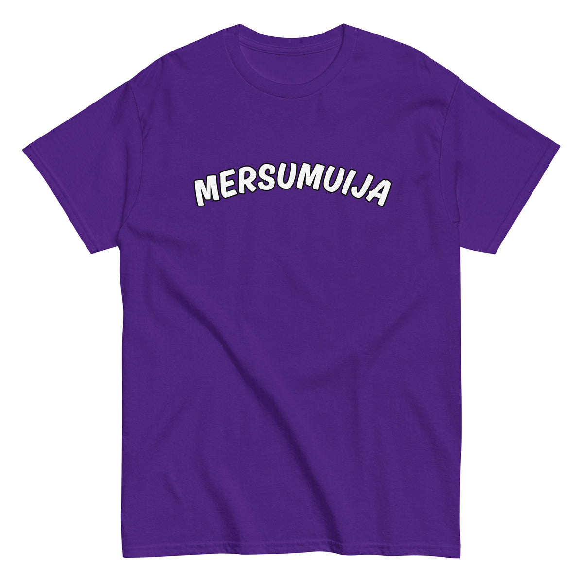 Meemirotta mersumuija t-paita violettina, hauska ja mukava jokapäiväiseen käyttöön
