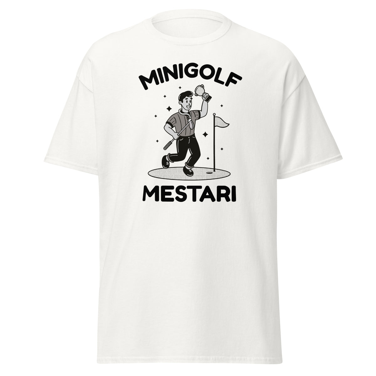 Meemirotta minigolf mestari T-paita, täydellinen hyvä lahjaidea minigolfin ystäville