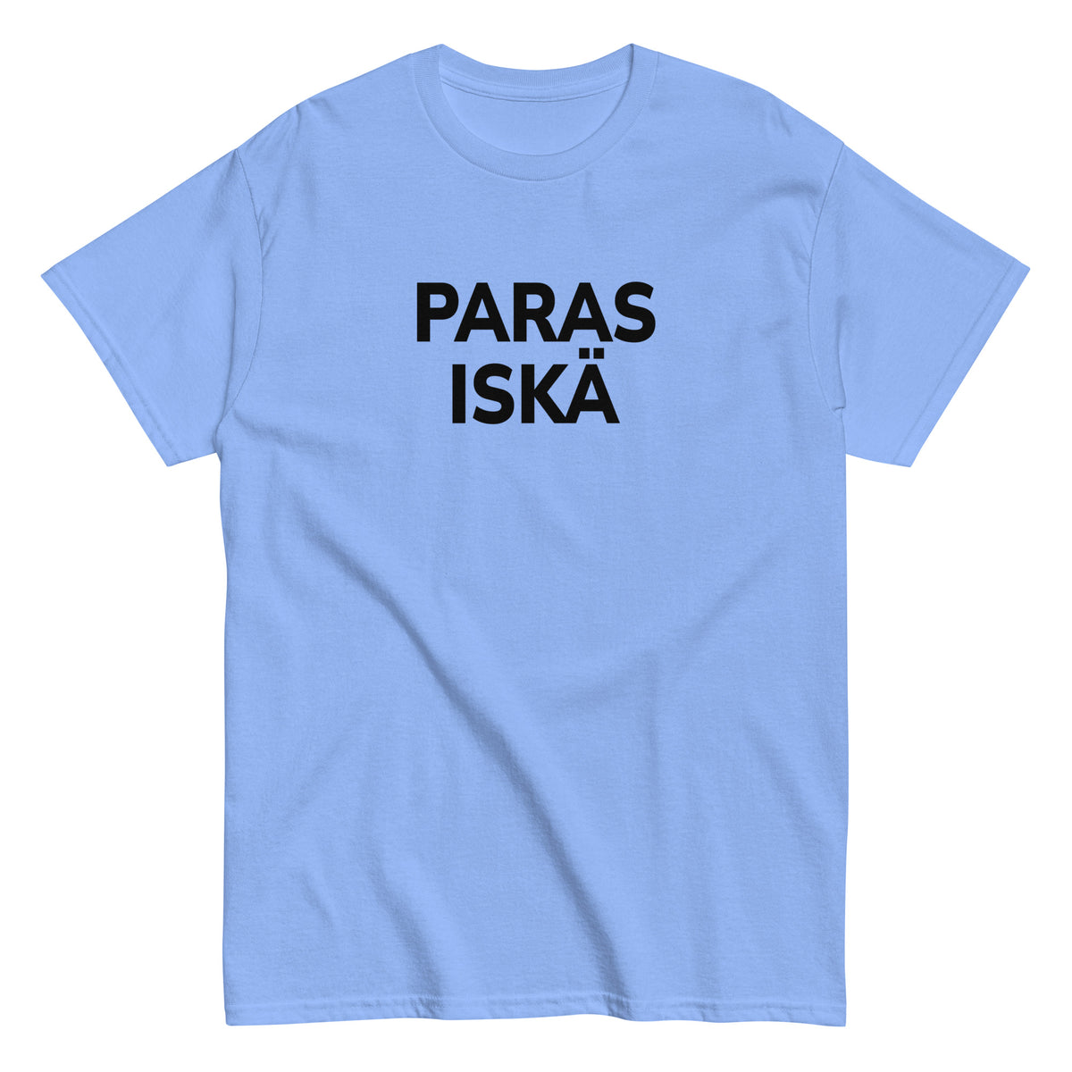 Sininen paras iskä t-paita, jossa musta teksti, täydellinen lahja isälle