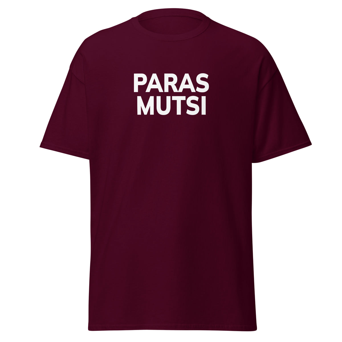 Burgundinpunainen paras mutsi t-paita yksinkertaisella valkoisella tekstillä