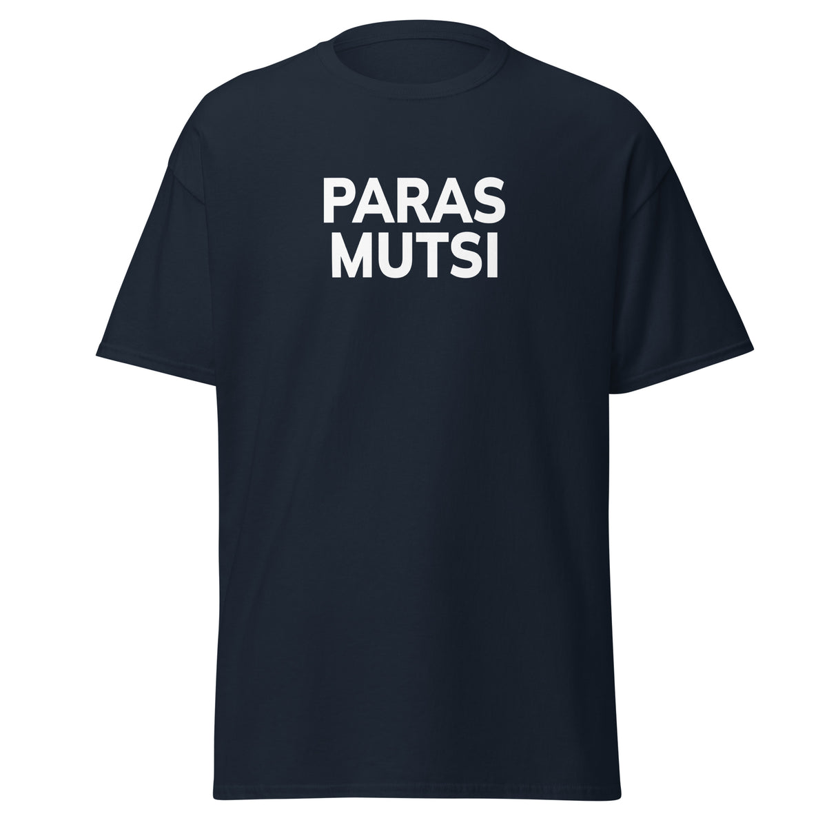 Meemirotta paras mutsi t-paita tummansinisellä taustalla valkoisella painatuksella