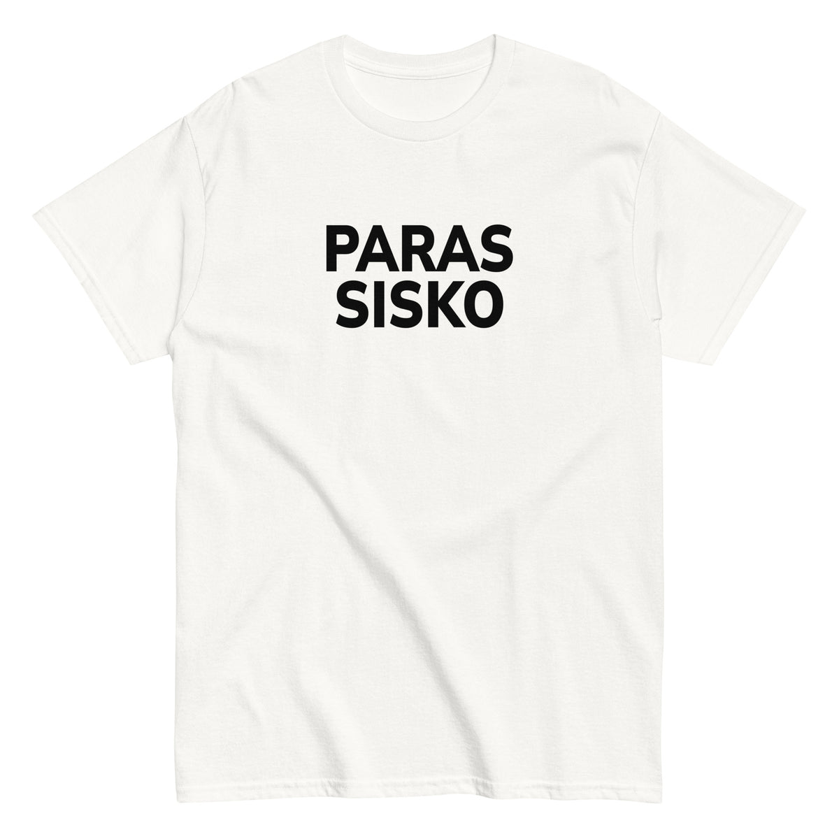 Meemirotta paras sisko t-paita valkoisena mustilla kirjaimilla mukavalle päivälle
