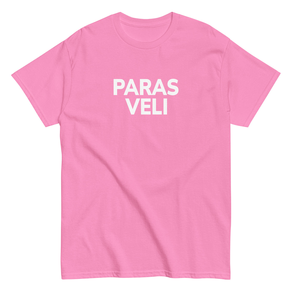Vaaleanpunainen paras veli t-paita, jossa valkoinen teksti, mukava ja tyylikäs malli.