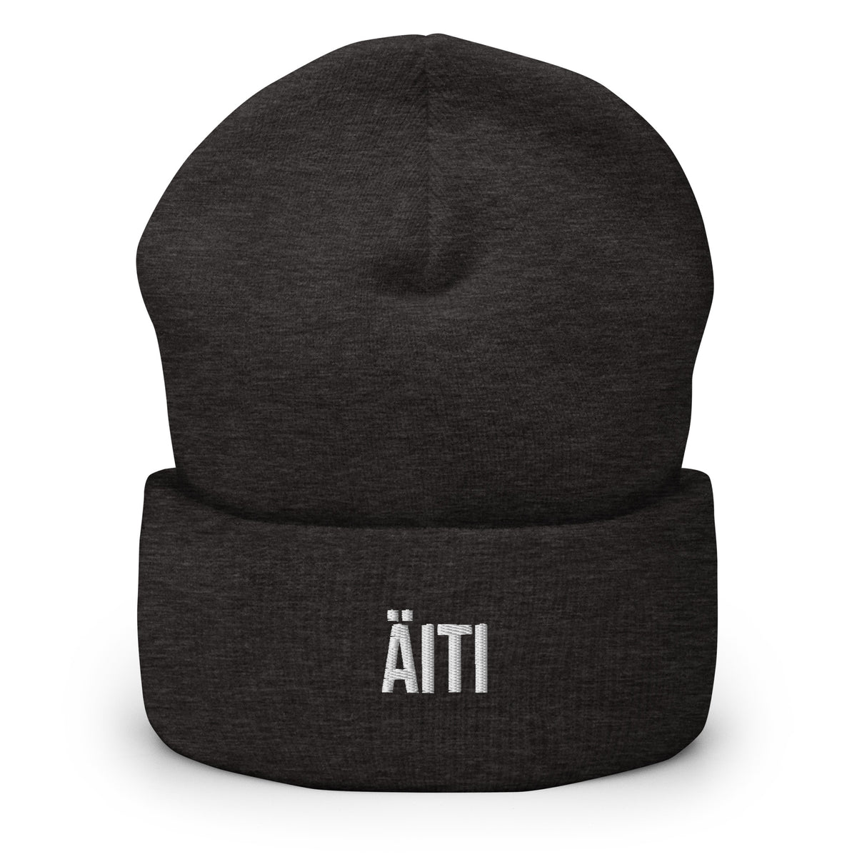 Tumma beanie-pipo äiti-kirjoituksella, täydellinen pipo lahjaksi