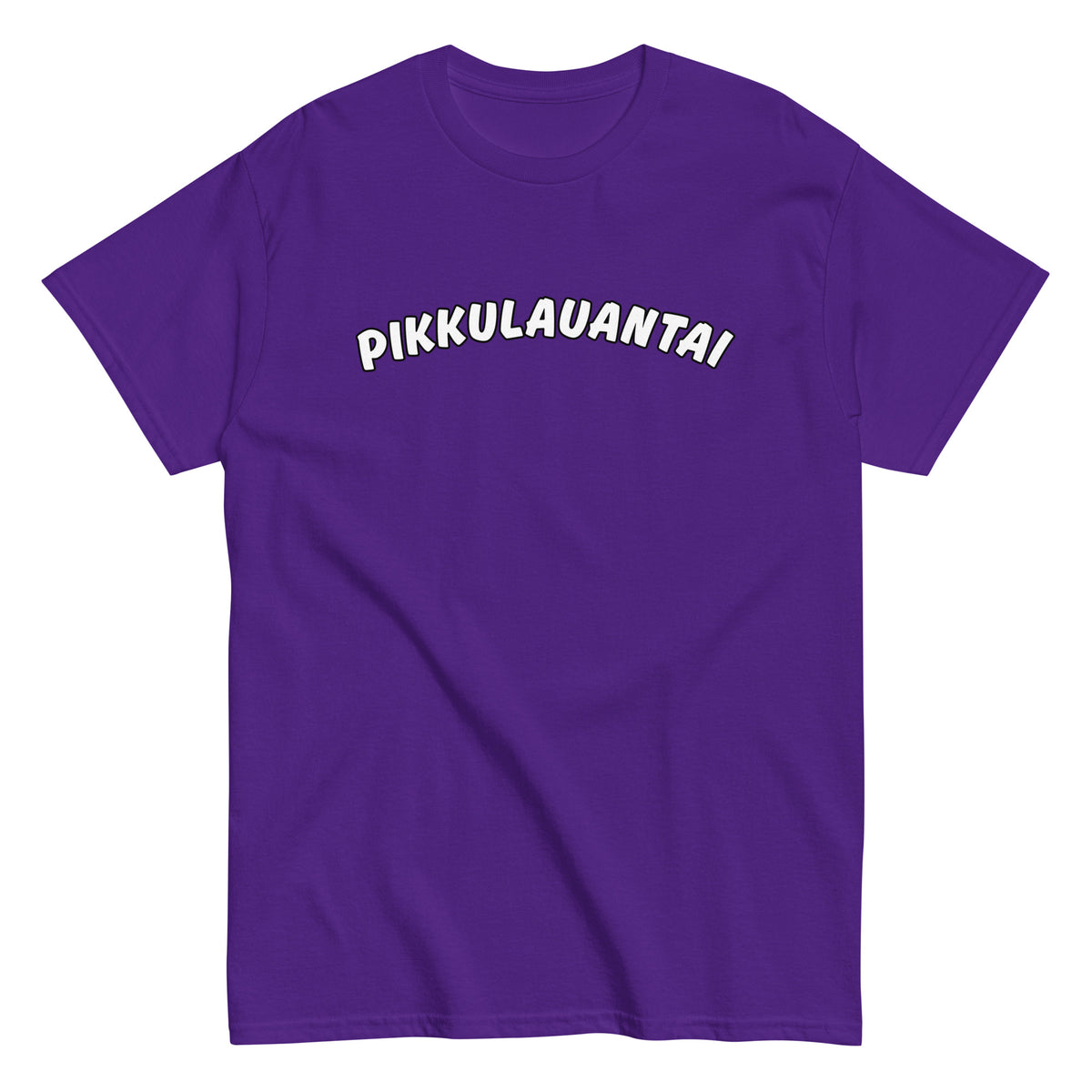 Meemirotta pikkulauantai t-paita violettina, pehmeä ja mukava jokapäiväiseen käyttöön