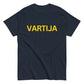 Meemirottan laivastonsininen T-paita, jonka edessä on sana "VARTIJA" lihavoituin keltaisin isoin kirjaimin. Tämä Vartija T-Paita on täydellinen lahjaidea ainutlaatuisia ja hauskoja designeja arvostaville.