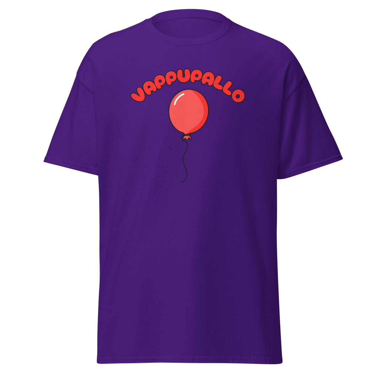 Meemirotta Vappupallo T-Paita purppuravärissä, hyvä lahjaidea juhliin