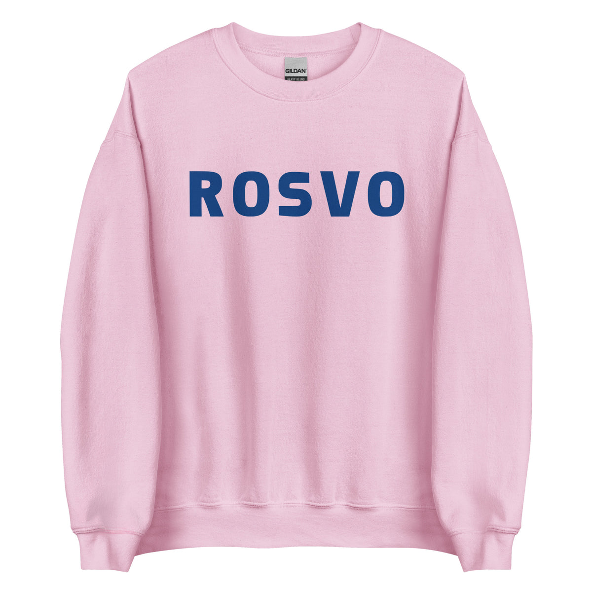 Yksinkertaista valkoista taustaa vasten seisoo henkilö, jolla on yllään Meemirottan musta "Rosvo College" collegepaita, jonka etupuolelle on painettu "ROVO" isoilla sinisillä kirjaimilla. Heidän pitkät hiuksensa on sidottu taakse, ja tämä leikkisä vaate lisää vaivattomasti ripaus huumoria heidän tyyliinsä.