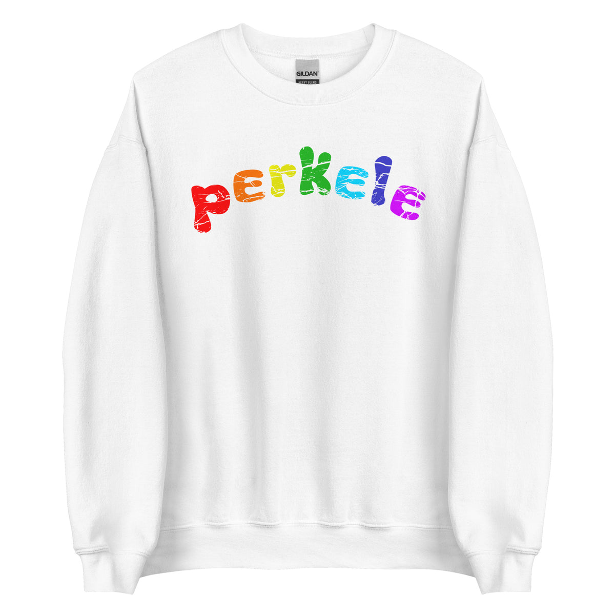 Meemirottan Rainbow Perkele College, jossa on "perkele" eloisilla sateenkaarikirjaimilla mustakankaalla, on täydellinen lahjaidea hauskat vaatteet ystäville.