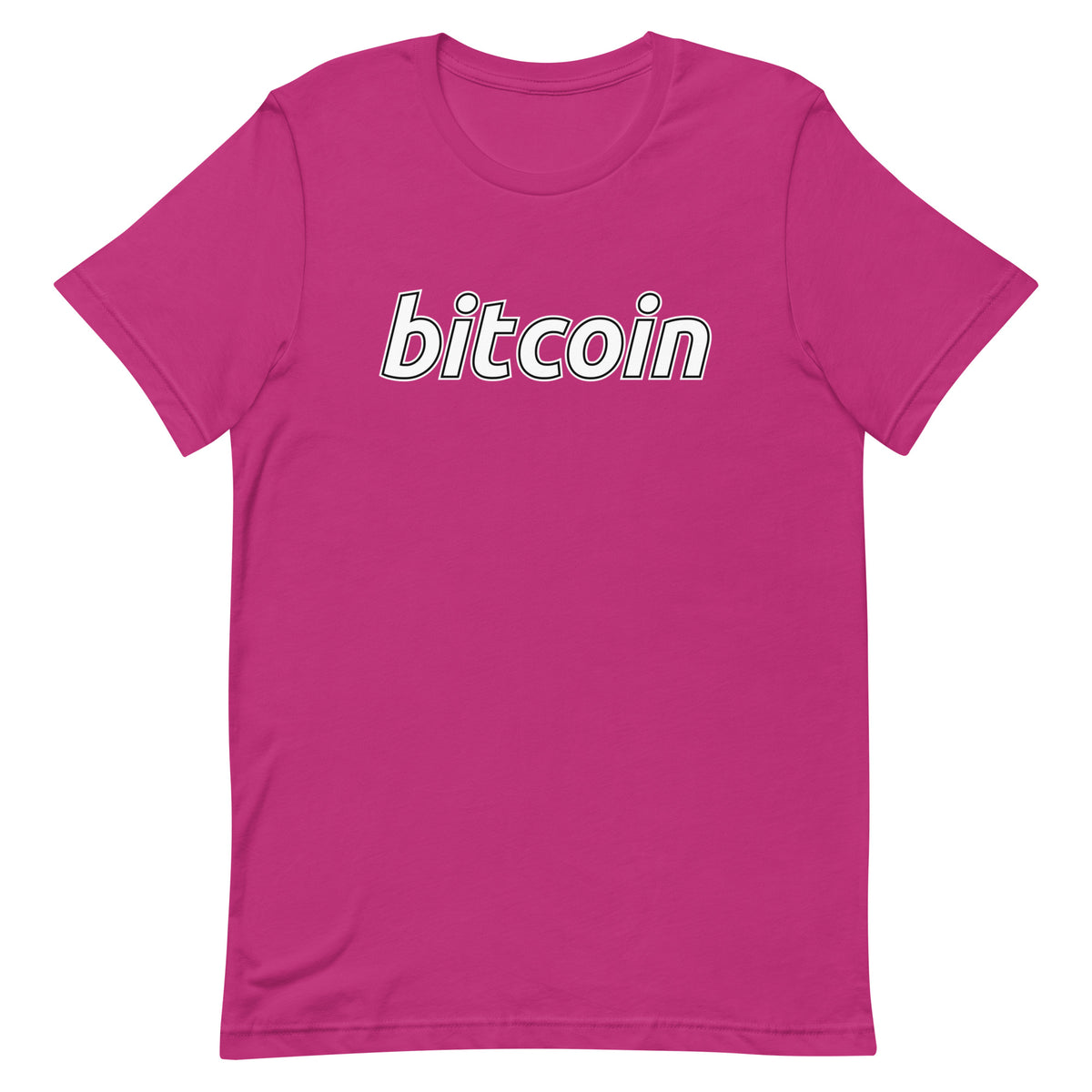 Punainen Meemirotta Bitcoin T-Paita, jossa "bitcoin" on painettu etupuolella. Tämä hauska paita on täydellinen kryptovaluuttaintoilijoille ja lahjaidea muotia rakastaville.