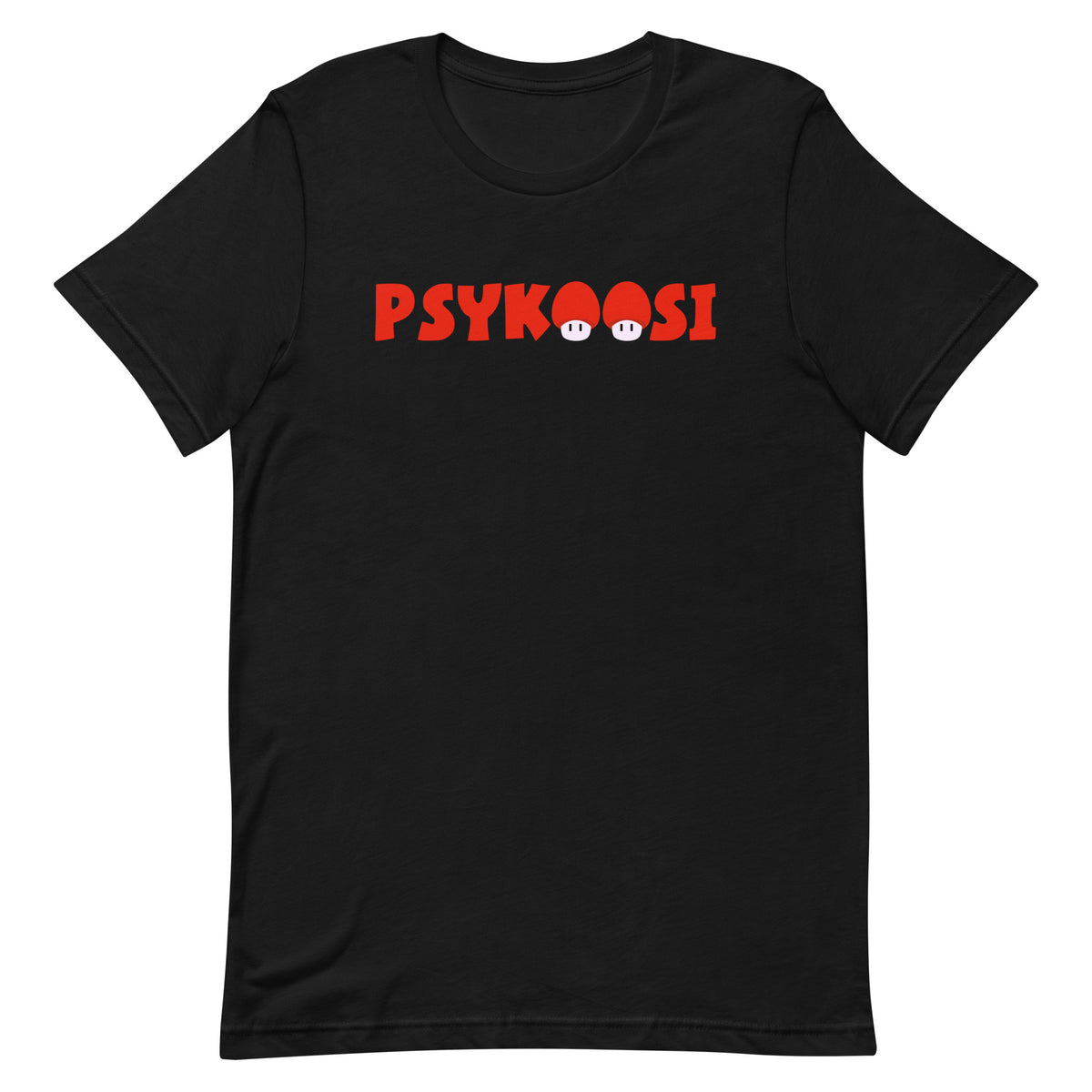 Meemirottan Vihreä Psykoosi T-Paitassa on lihavoitu punainen "PSYKOOSI"-kirjoitus rinnassa, ja kaksi sarjakuvasilmää muodostavat taitavasti keskimmäiset "O"-kirjaimet lisäten leikkisää ilmettä. Tämä hauskat payat -valinta on myös erinomainen lahjaidea kaikille ainutlaatuisia tyylejä arvostaville.