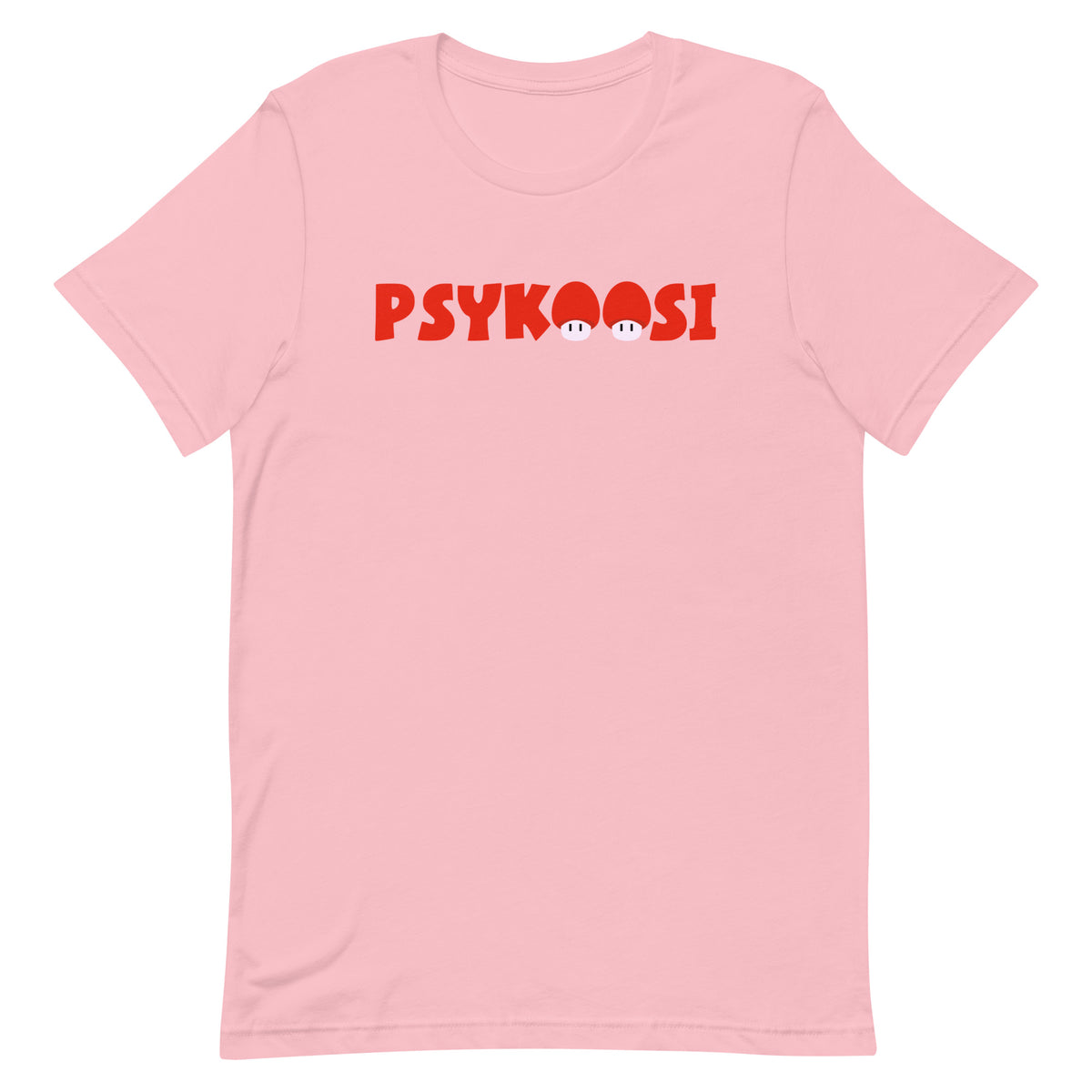 Meemirottan Vihreä Psykoosi T-Paitassa on lihavoitu punainen "PSYKOOSI"-kirjoitus rinnassa, ja kaksi sarjakuvasilmää muodostavat taitavasti keskimmäiset "O"-kirjaimet lisäten leikkisää ilmettä. Tämä hauskat payat -valinta on myös erinomainen lahjaidea kaikille ainutlaatuisia tyylejä arvostaville.